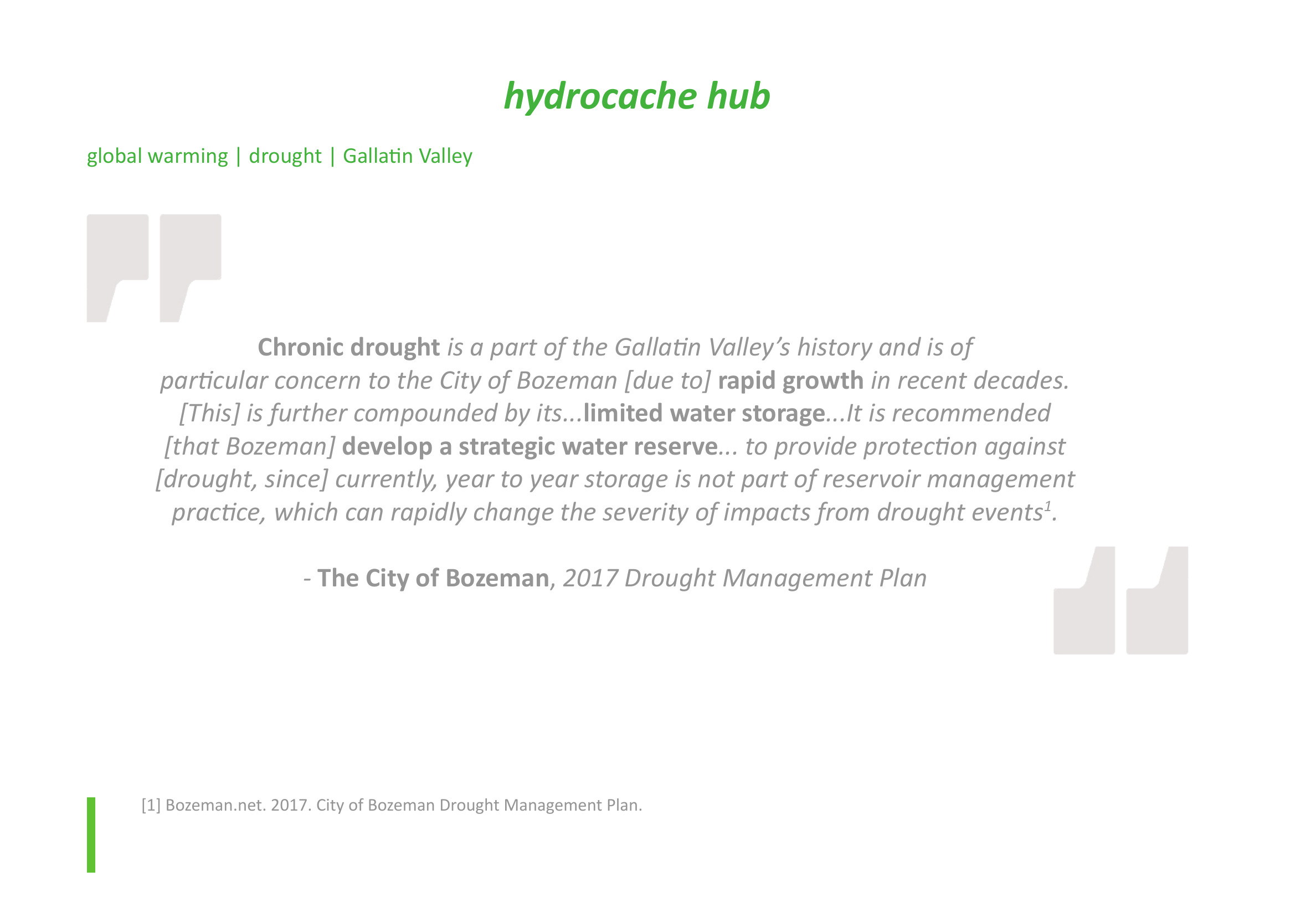 Hydrocache Hub, page 1